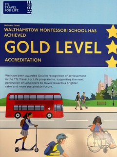 TfL Gold Level Accreditation for Walthamstow Montessori School