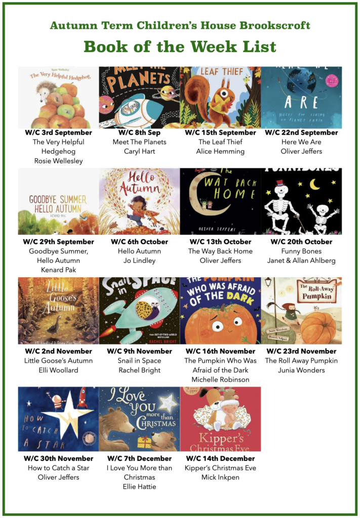 Brookscroft Book of the Week autumn 26